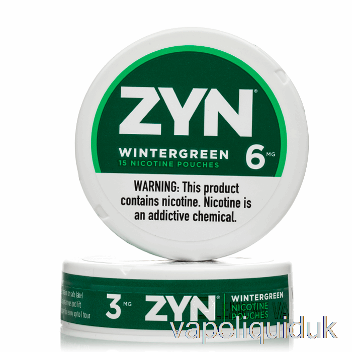 ZYN Nicotine Pouches - WINTERGREEN 3mg (5-PACK) Vape Liquid